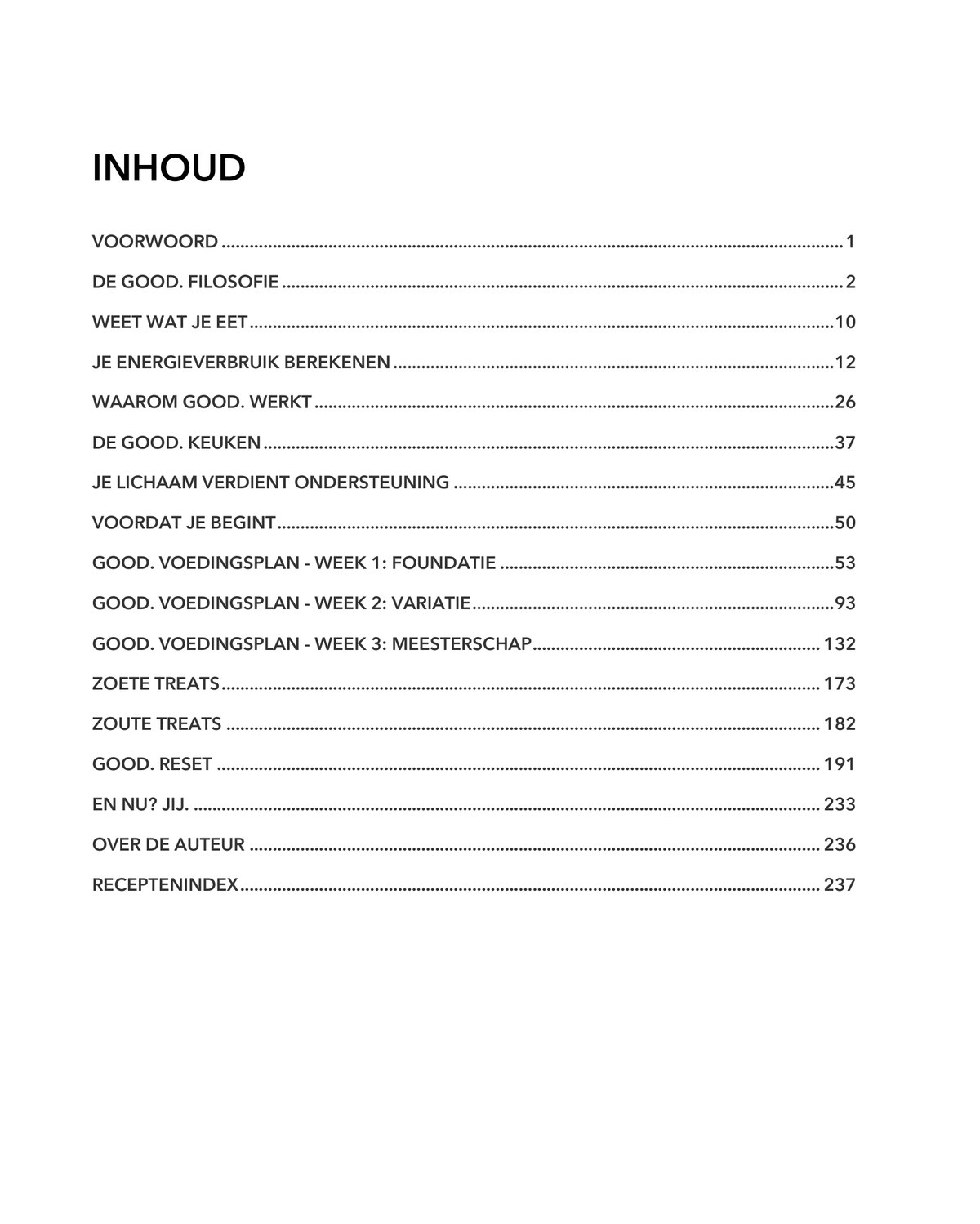 Inhoudsopgave van GOOD.21